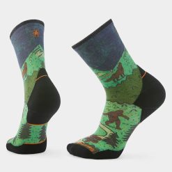 Smartwool Merino Socks Trail Run Neature Print Crew Socks