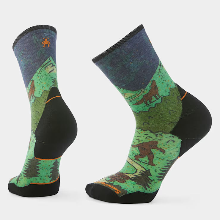 Smartwool Merino Socks Trail Run Neature Print Crew Socks