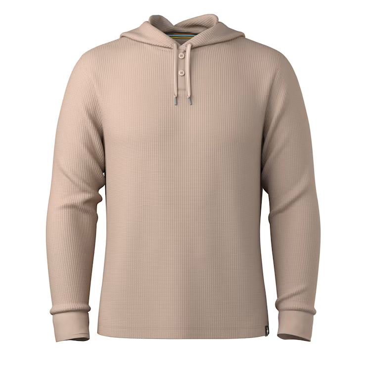 Smartwool Merino Socks Men's Waffle Henley Hoodie - Image 3