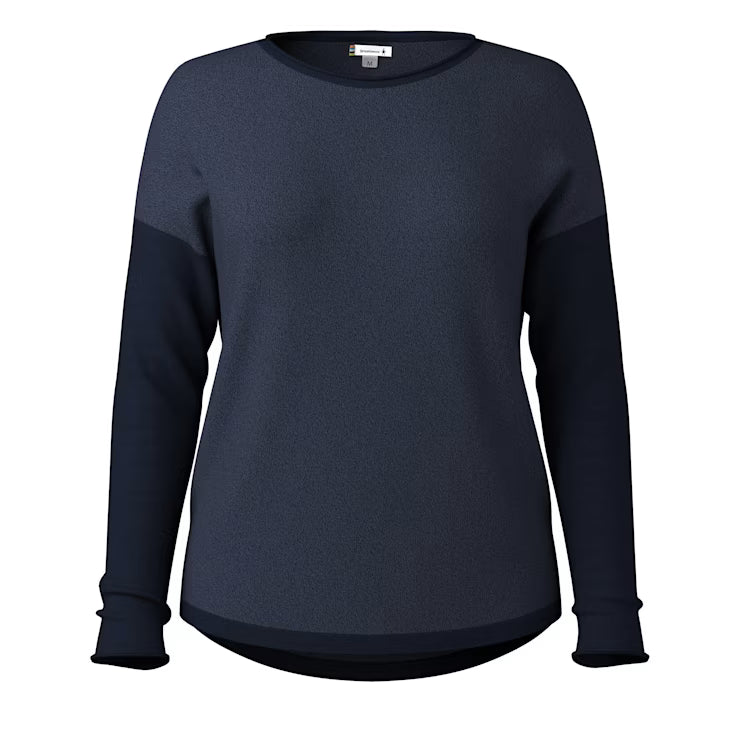 Smartwool Merino Socks Women's Shadow Pine Colorblock Crew Sweater - Image 3