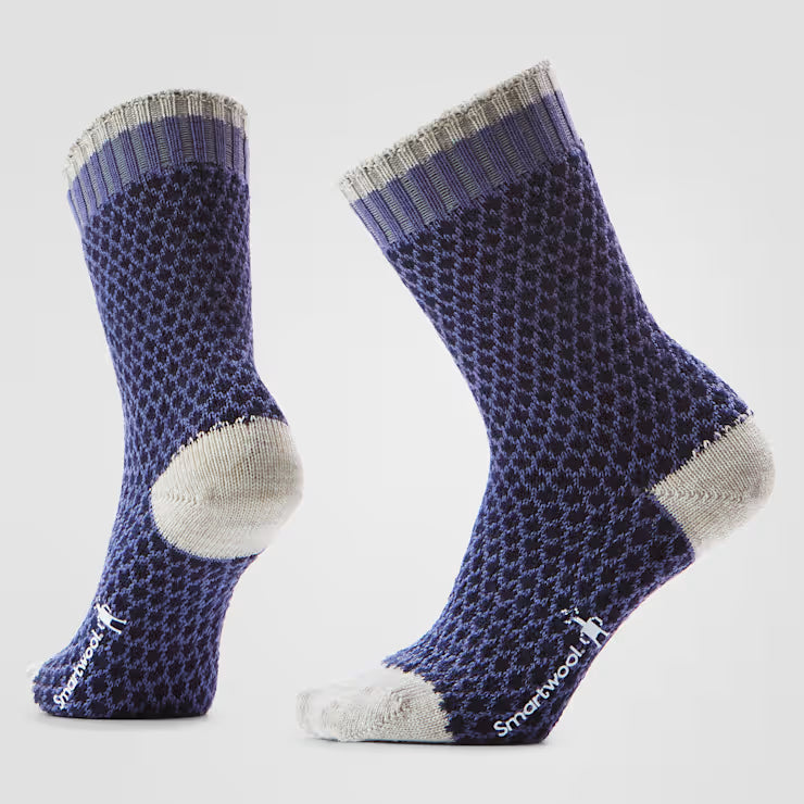 Smartwool Merino Socks Women's Everyday Cozy Popcorn Polka Dot Crew Socks