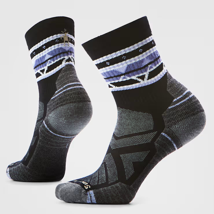 Smartwool Merino Socks Women's Hike Zig Zag Valley Mid Crew Socks