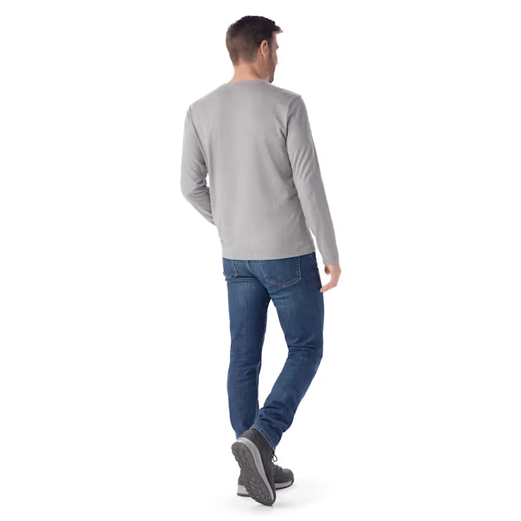 Smartwool Merino Socks Men's Perfect Crew Long Sleeve Tee - Image 2