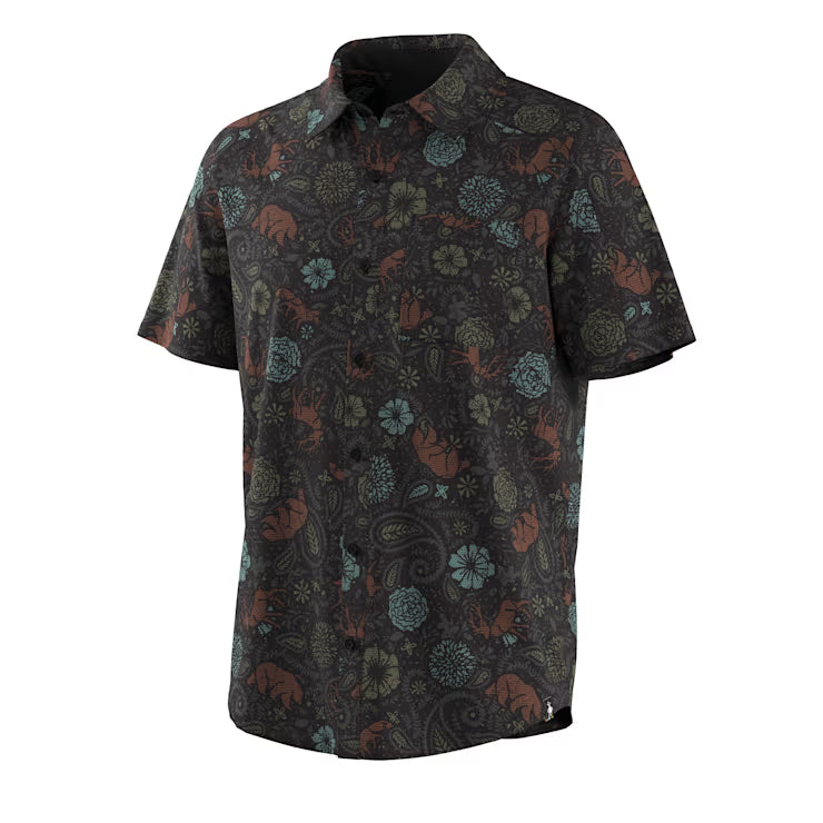Smartwool Merino Socks Men's Everyday Short Sleeve Button Down - Image 4