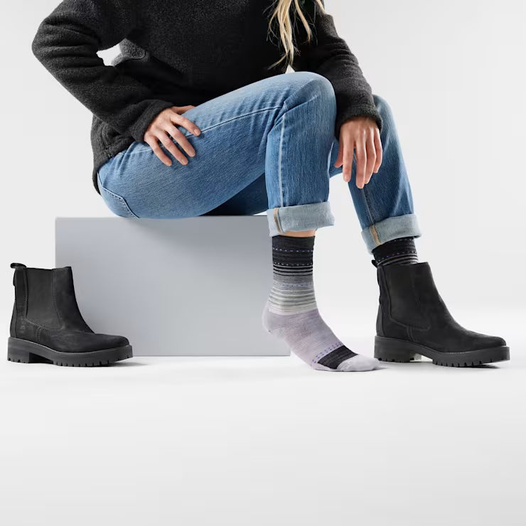 Smartwool Merino Socks Women's Everyday Stitch Stripe Crew Socks - Image 2