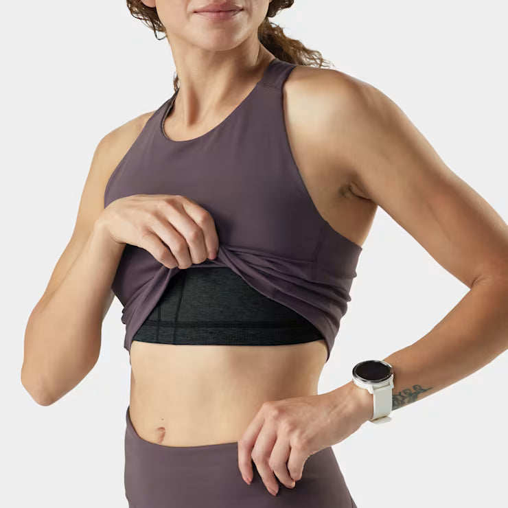 Smartwool Merino Socks Women's Active Crop Bra - Image 4