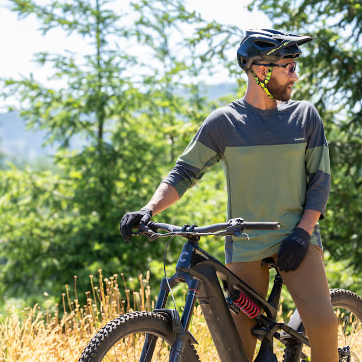 Smartwool Merino Socks Men's Mountain Bike 3/4 Sleeve Jersey - Image 6