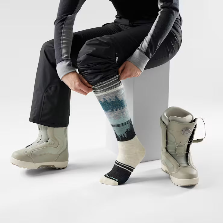 Smartwool Merino Socks Women's Snowboard Twilight Vista Over The Calf Socks - Image 2