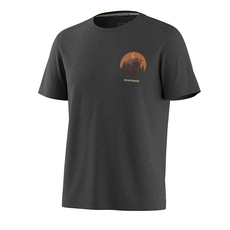 Smartwool Merino Socks Men's Lunar Bear Active Short Sleeve Graphic Tee - Image 2