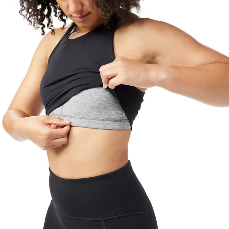 Smartwool Merino Socks Women's Active Crop Bra - Image 2
