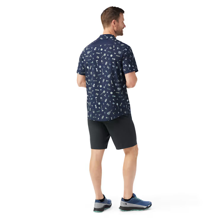 Smartwool Merino Socks Men's Everyday Short Sleeve Button Down - Image 2