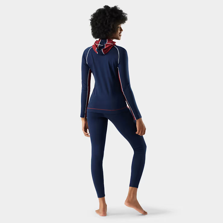 Smartwool Merino Socks Women's Classic Thermal Merino Base Layer 1/2 Zip Hoodie - Image 3
