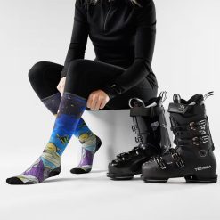 Alternative view of Smartwool Merino Socks Women's Ski Galactic Ski Print OTC Socks